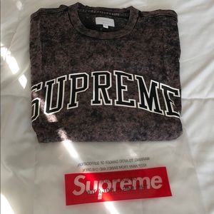 Supreme Acid Wash Long Sleeve Tee